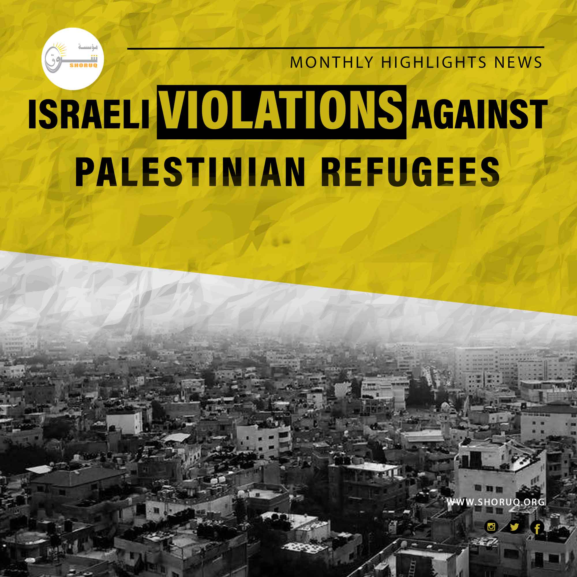 Israeli violations against Palestinian refugees 2021
