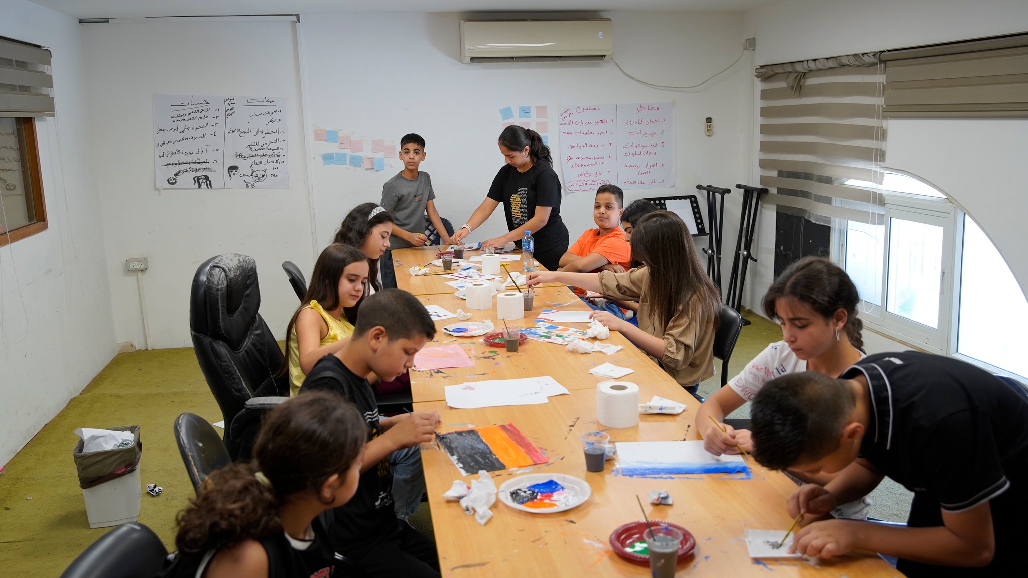 The activities of Shoruq  Art Summer camp have started with the participation of 100 children