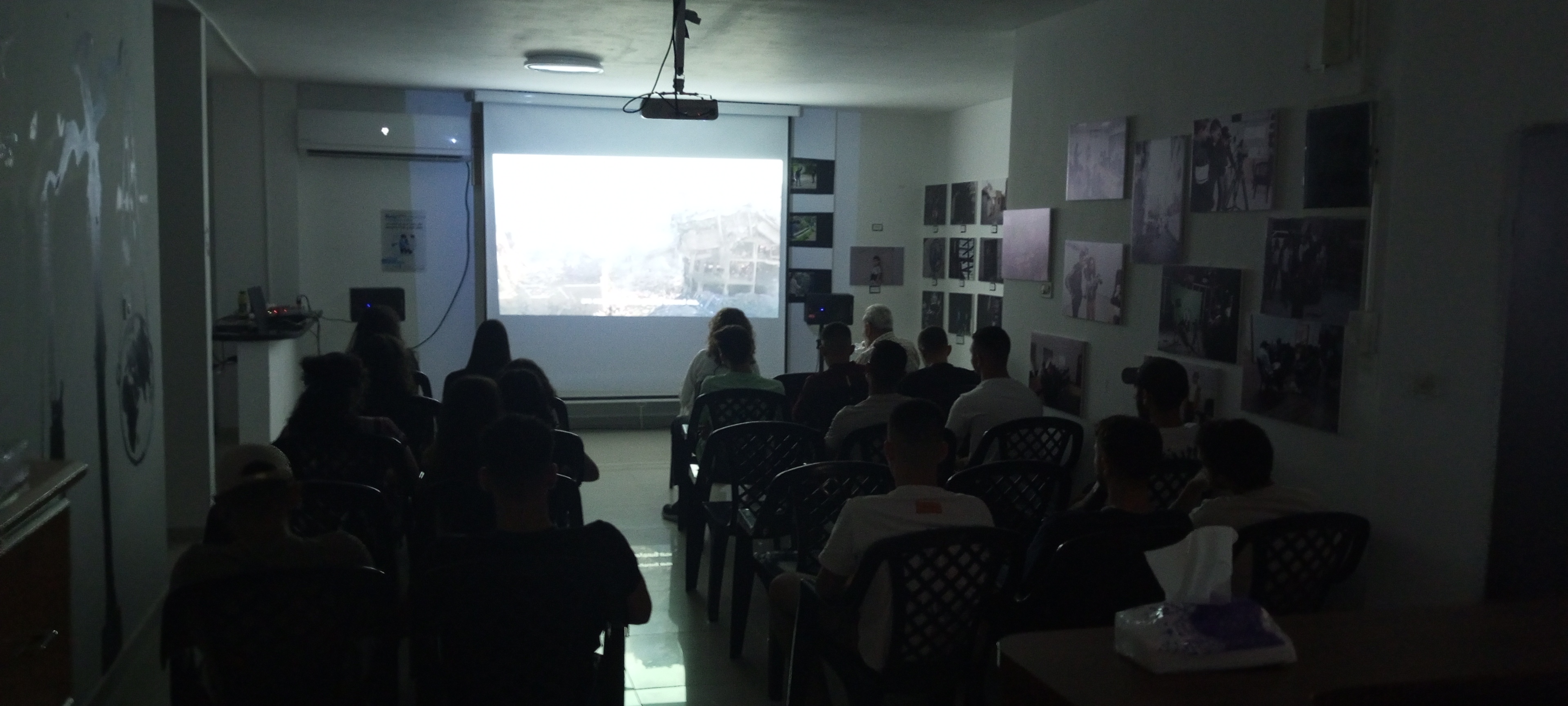 Shoruq Organisation screened From Ground Zero  22 Films – 22 Artists – Gaza  The Untold Stories  A Project of The Masharawi Fund For Films & Filmmakers in Gaza 