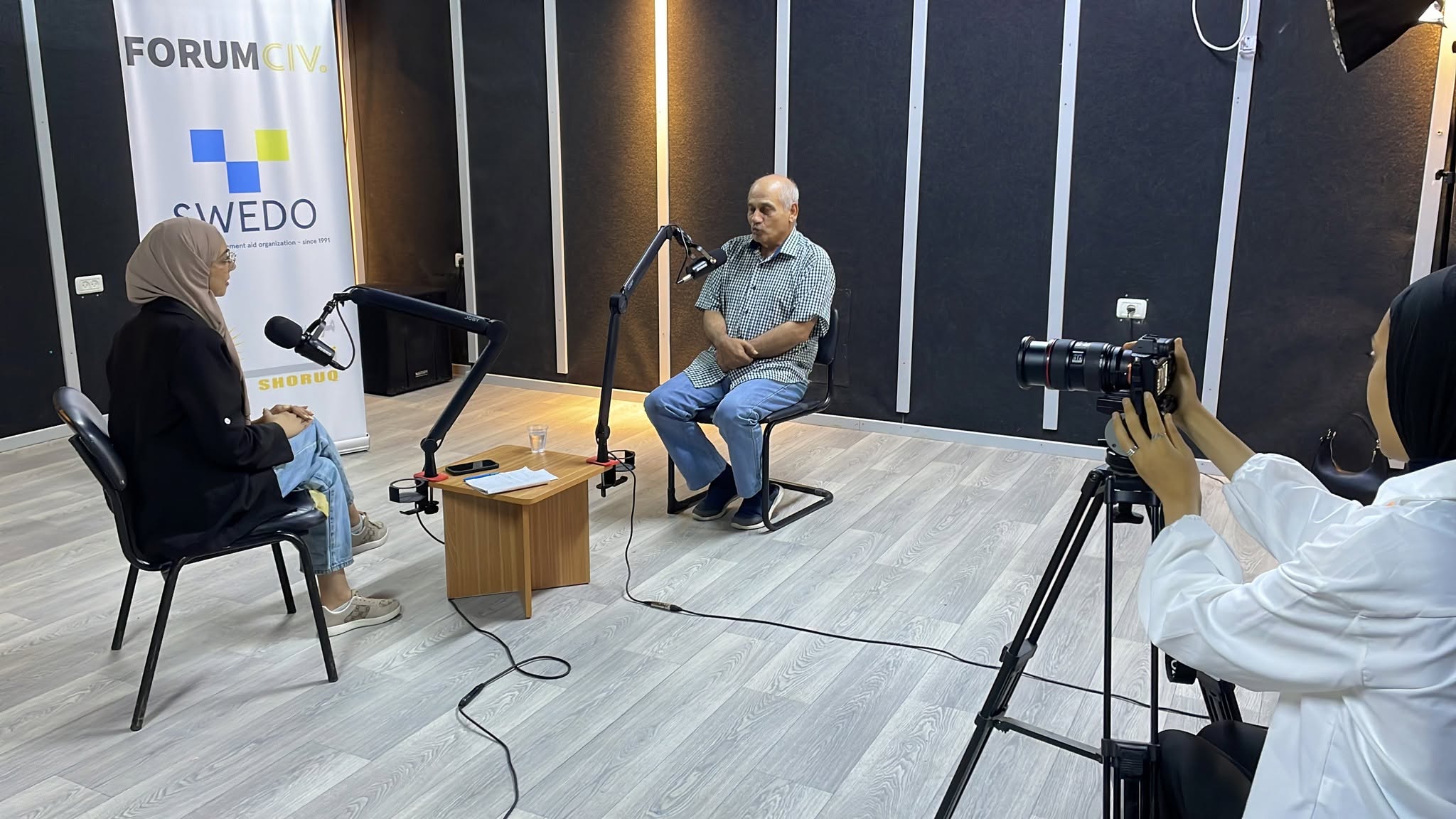 Shoruq Organization Produces Special Podcast Episode Featuring Journalist Eyad Hamad